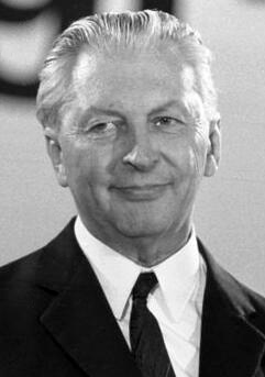 Porträt von Kurt Georg Kiesinger